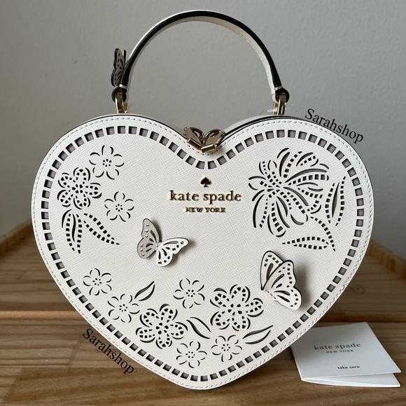 ♠️Kate Spade Love Shack Perforated Heart Crossbody - Picture 2 of 14